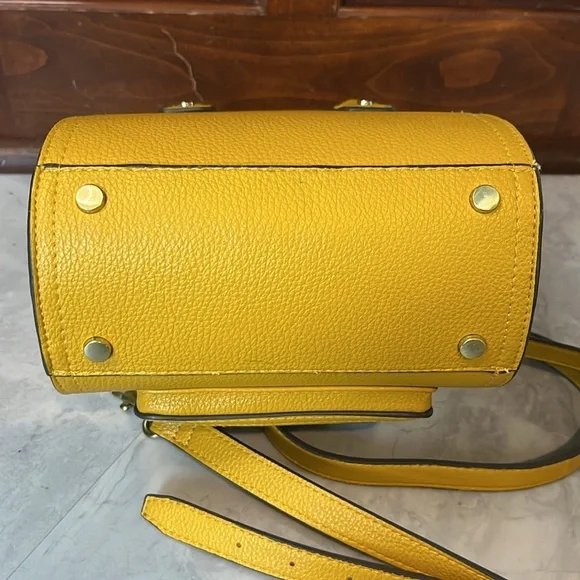 Philip Lim  Satchel. Crossbody Bag  mustard color  Expanding sides  Vegan   NWOT - Picture 11 of 15